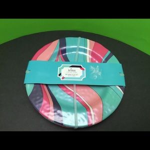 New Trina Turk Melamine Salad Plates Set Of 4